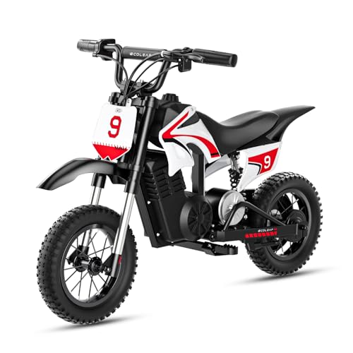 K1 Kids Electric Dirt Bike, 36V, 700W Peak Motor, 16 MPH(Berry Red)