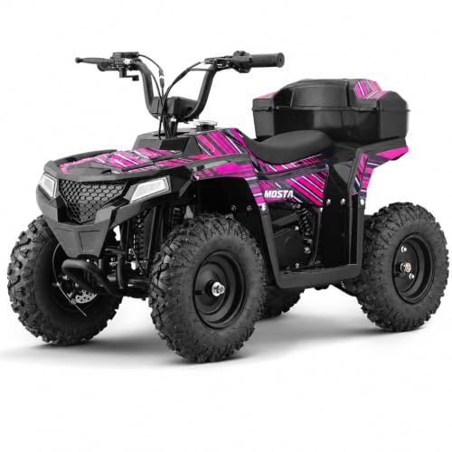 40cc Gas Four Wheelers, Gas Powered ATV for Kids, Pink