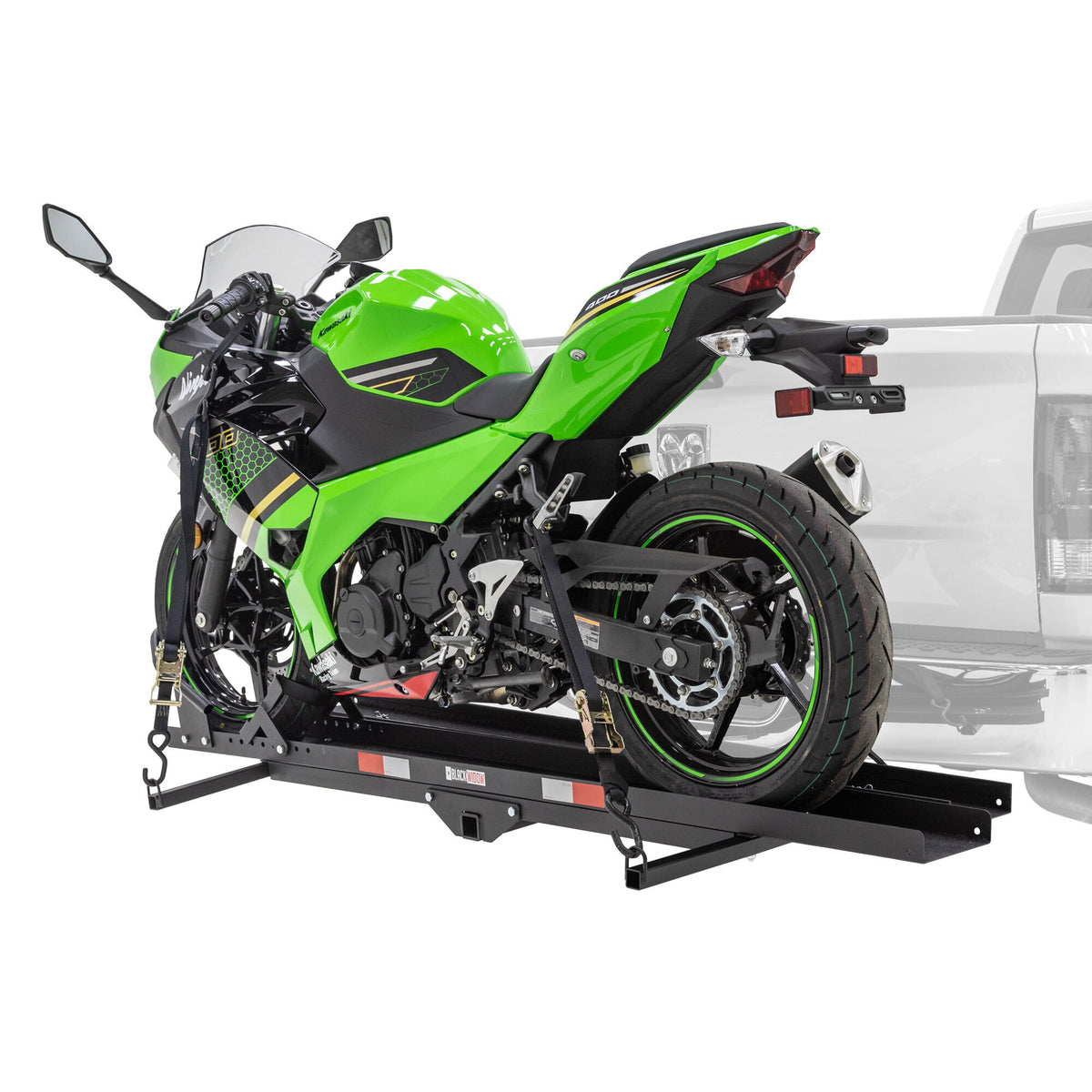 600 lb Steel Motorcycle Carrier with Loading Ramp