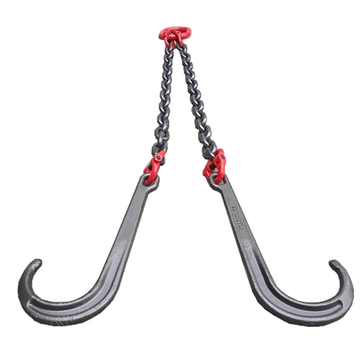 Heavy Duty 42 Tow Rope with J Hooks - 5t Recovery Tow Chain & Towing Bridle, Includes 15 & 4 Alloy Hooks for Off-Road Vehicle Towing 5t