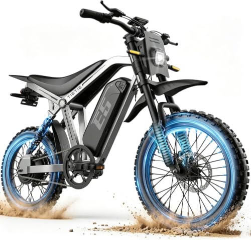Electric Dirt Bike with Pedals, 1500W Peak Motor Electric Motorcycle