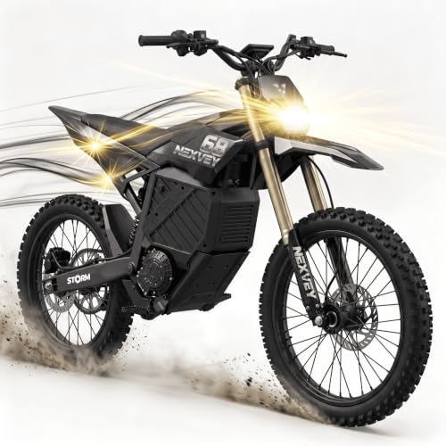 Storm Electric Dirt Bike for Adults, 6500W 72V Fast E-Motorcycle