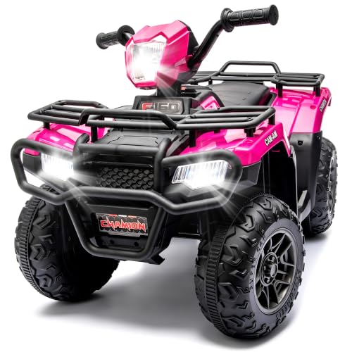 24V Kids ATV for 2-4, Ride On Toys with Rear Storage