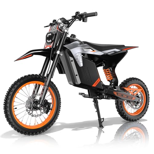 Electric Dirt Bike for Adults, 3000W Peak 50MPH Off‑Road