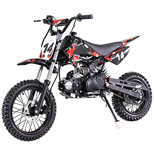 110cc Dirt Bike Kids Dirt Pitbike, Red