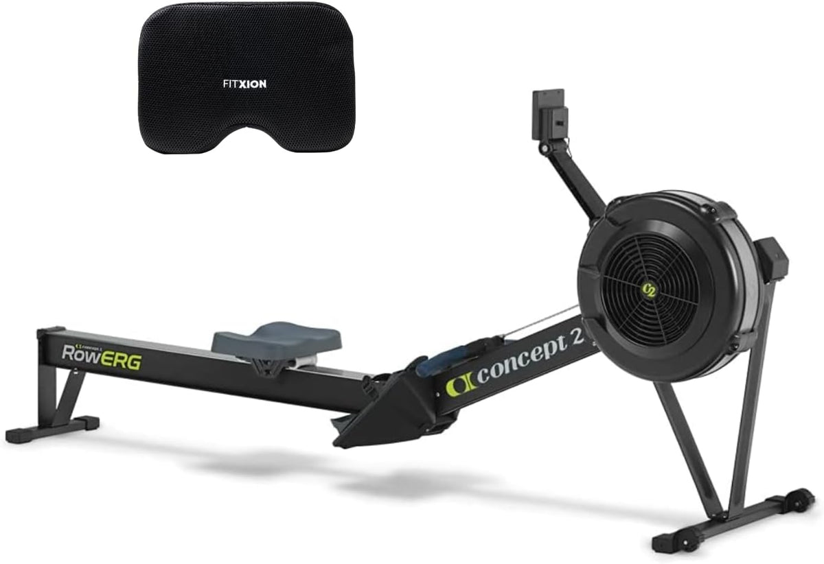 16-Level Dual-Rail Magnetic Rowing Machine, LCD Monitor, Standard Seat, Black, 330 lb Capacity