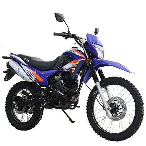 Hawk 250 Dirt Bike Motorcycle Bike Dirt Bike Enduro Bike Motorcycle Bike(Blue)