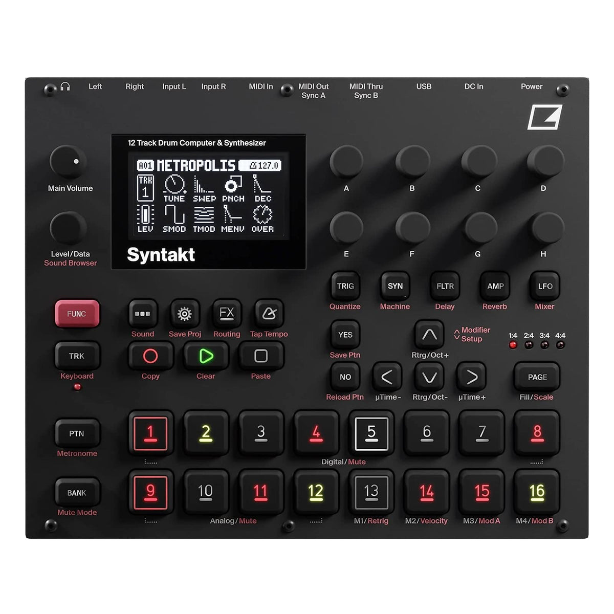 Syntakt 12 Track Drum Computer & Synthesizer