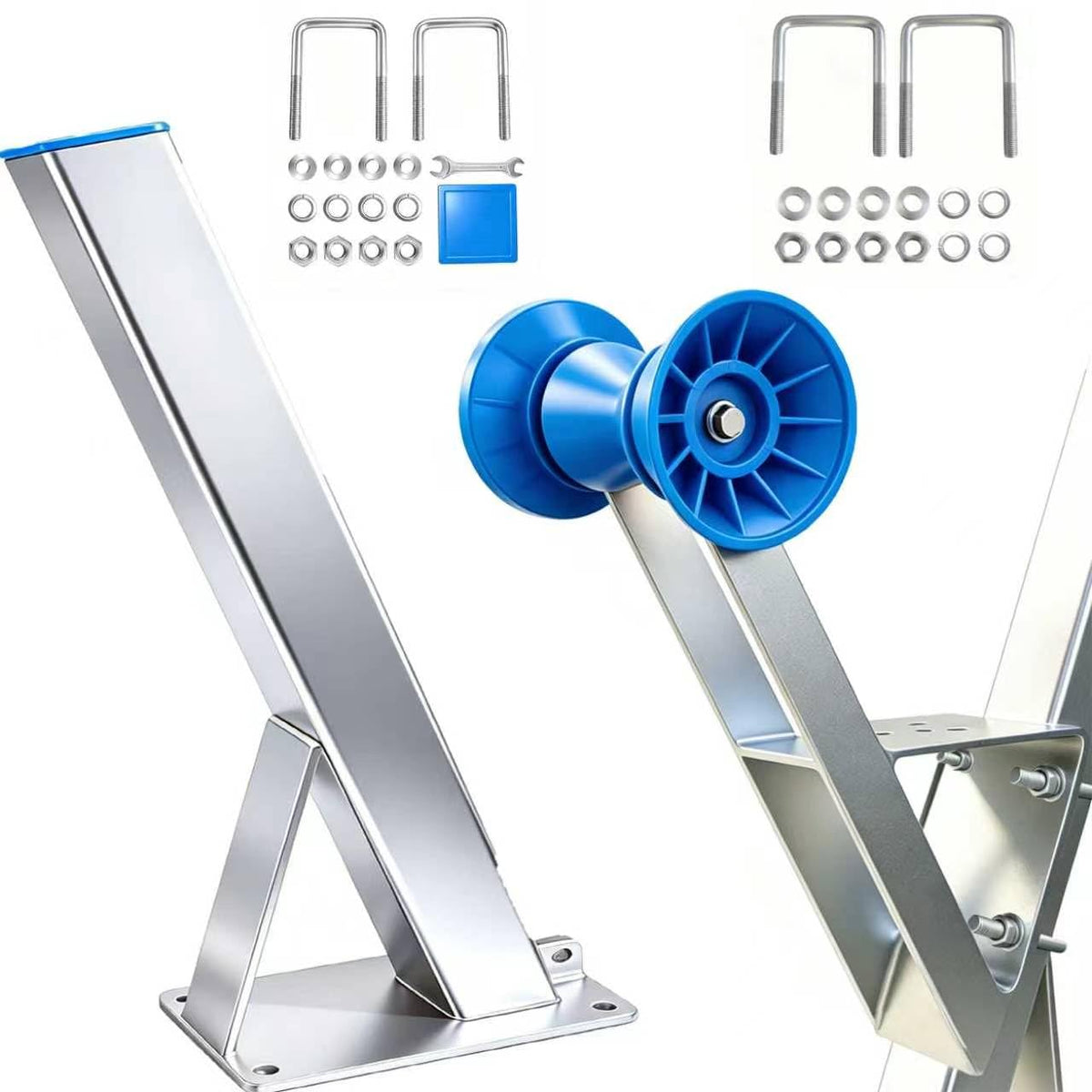 Boat Trailer Winch Stand with U-Bolts