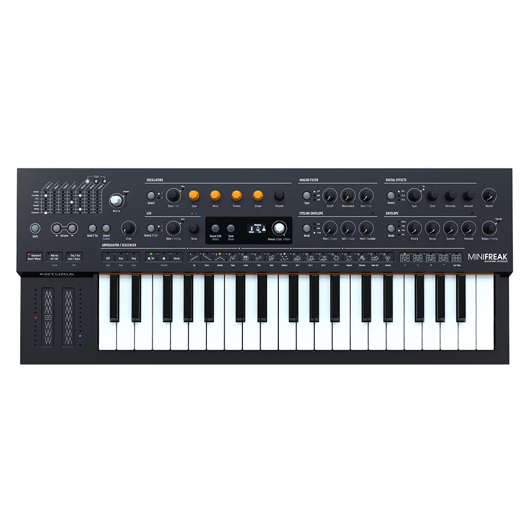 MiniFreak 37 Key Polyphonic 6-Voice Hybrid Synthesizer Keyboard (Standard, 37 Key)