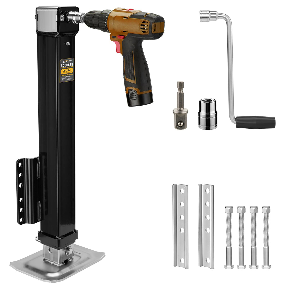 8000 lbs A-Frame Trailer Jack, Heavy Duty Trailer Tongue Jack