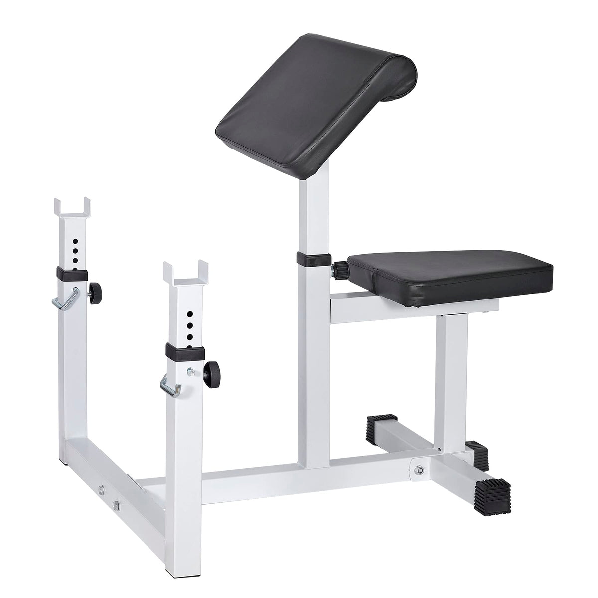 Preacher Curl Weight Bench, Strength Training Max load 450LBS Home Gym Fitness Equipment, Seated Arm Isolated Barbell Dumbbell Bicep Station
