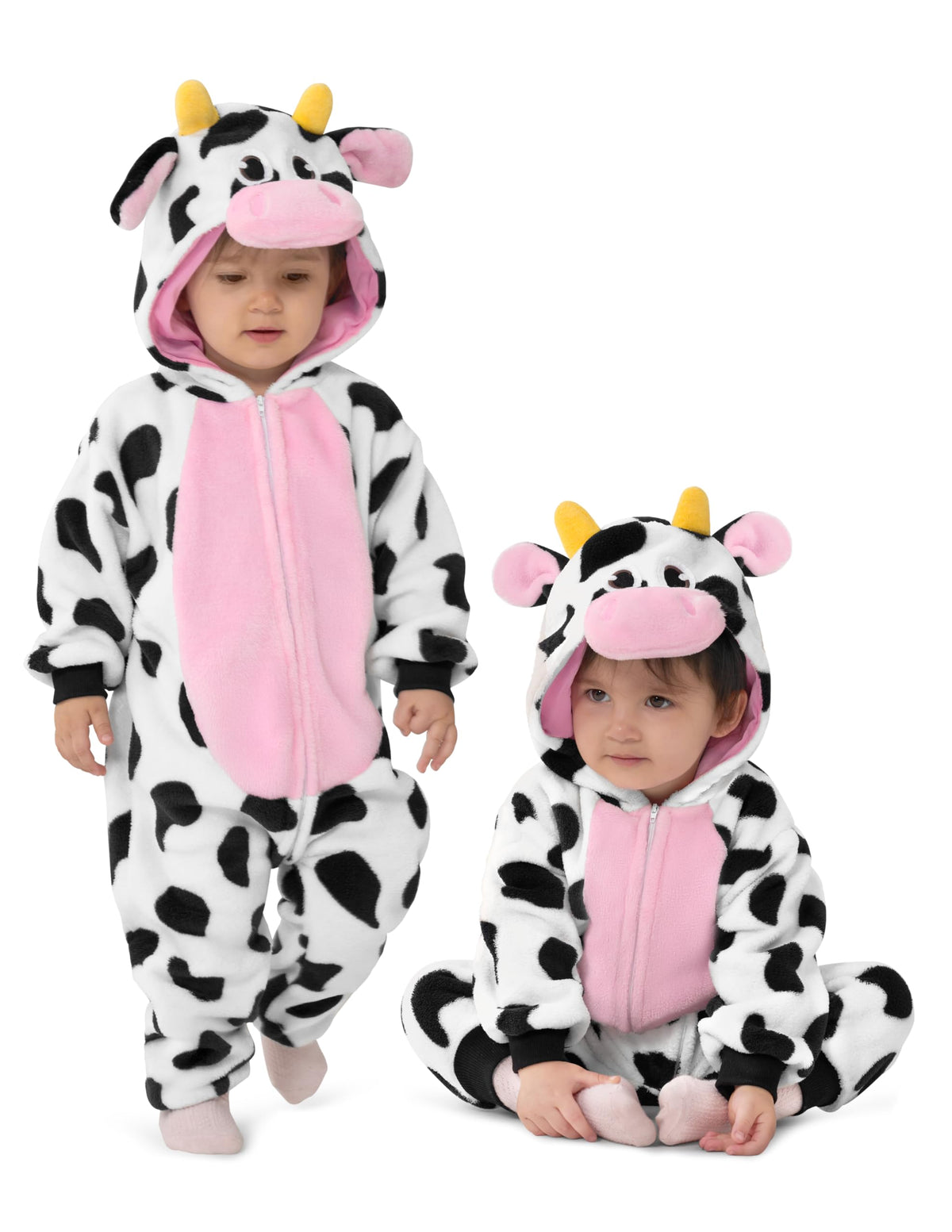 Spooktacular Creations Halloween Baby Animal Costume, Toddler Hooded Jumpsuit for Baby Halloween Dress Up Costume Party