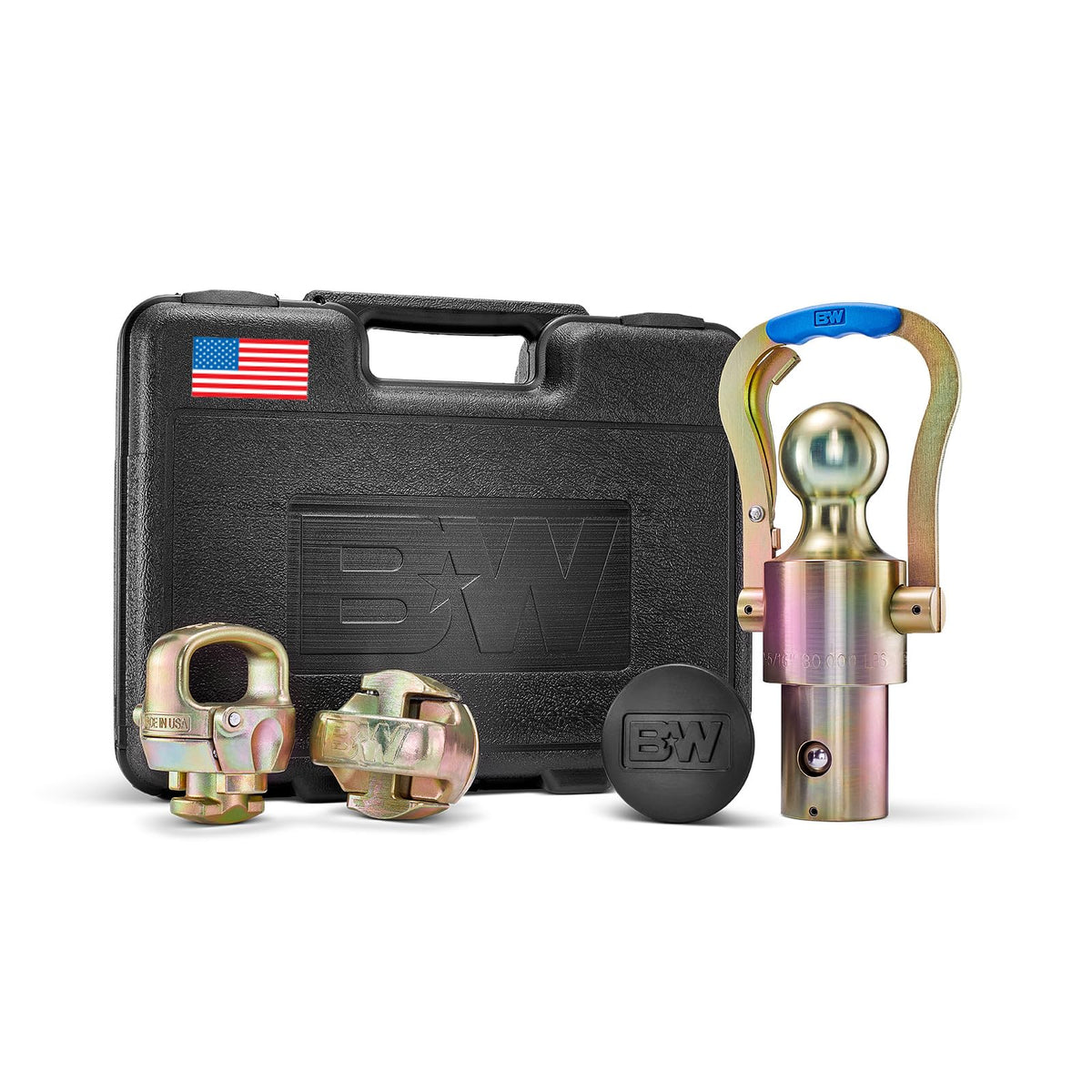 American-Made OEM Gooseneck Ball & Safety Chain Kit for - GNXA2062
