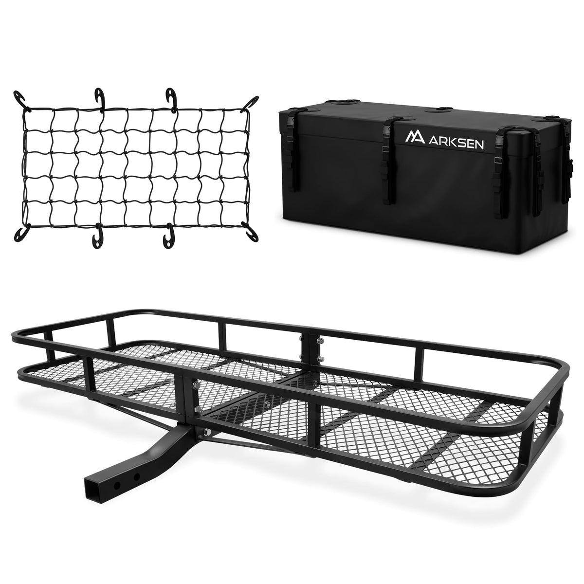 60" x 23" x 5.5" Hitch Cargo Carrier, 500 Lbs Capacity Luggage Rack