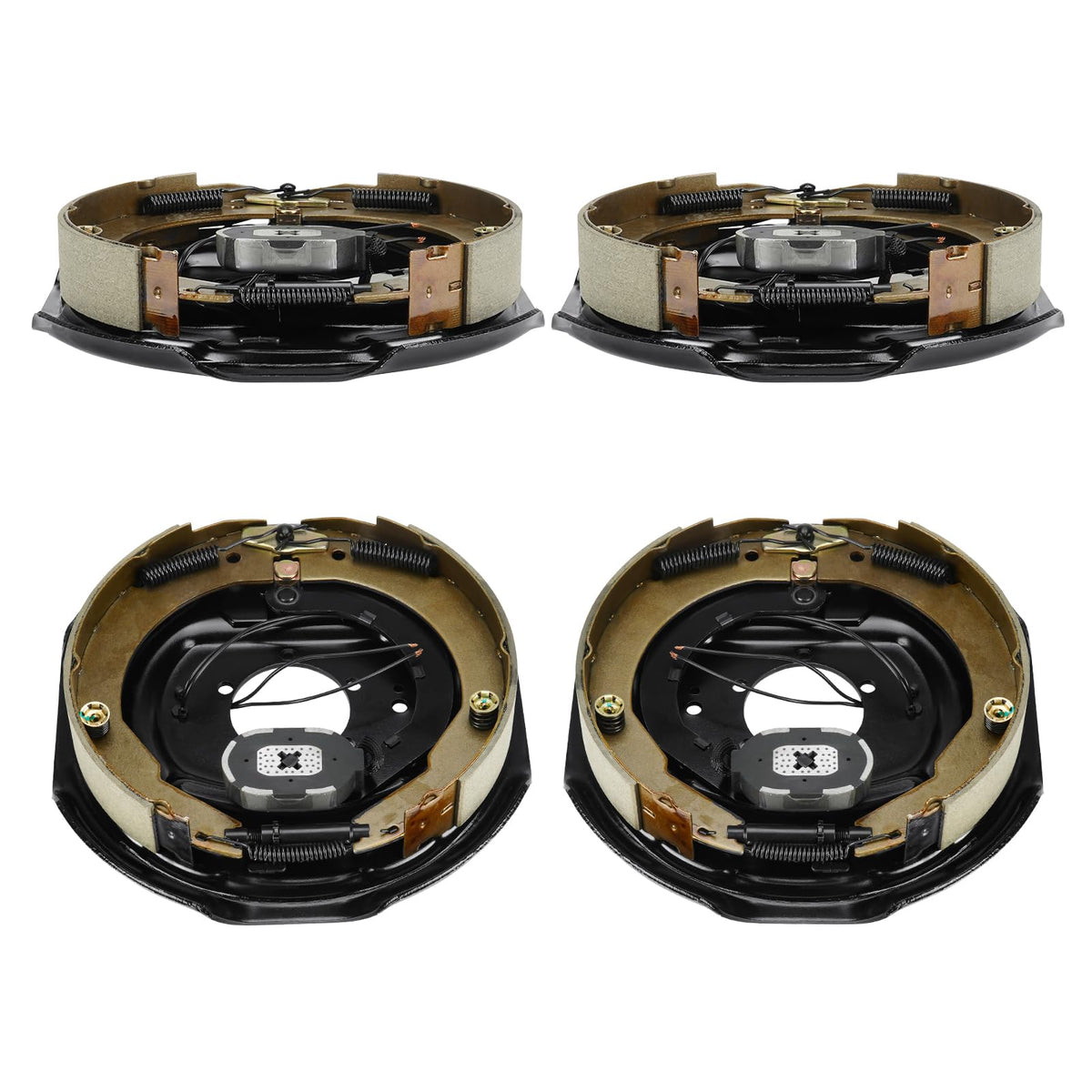 12" x 2" Electric Trailer Brake Assembly for 5,200lbs 6,000lbs 7,000lbs 7K LBS Left and Right, 4Pcs