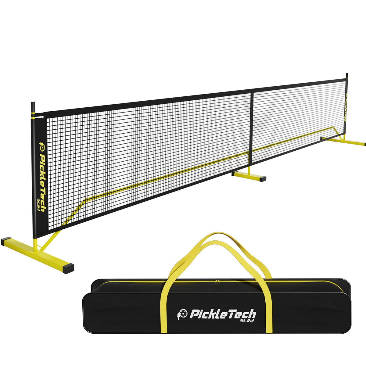 4.0 Slim Portable Pickleball Net Outdoor Pickleball Net – Portable Pickle Ball Net System with Carry Bag for Driveway, Backyard & Indoor Court