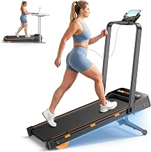 Folding Treadmill with 15% AUTO Incline and Handle Bar for Home Exercise