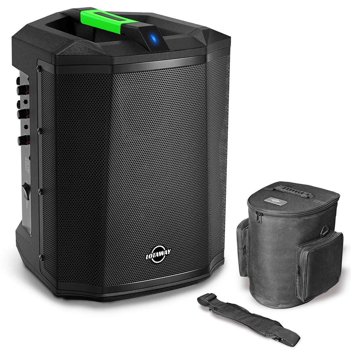 Y1X-120 Battery Powered Portable PA System, 114dB, 240W, Black