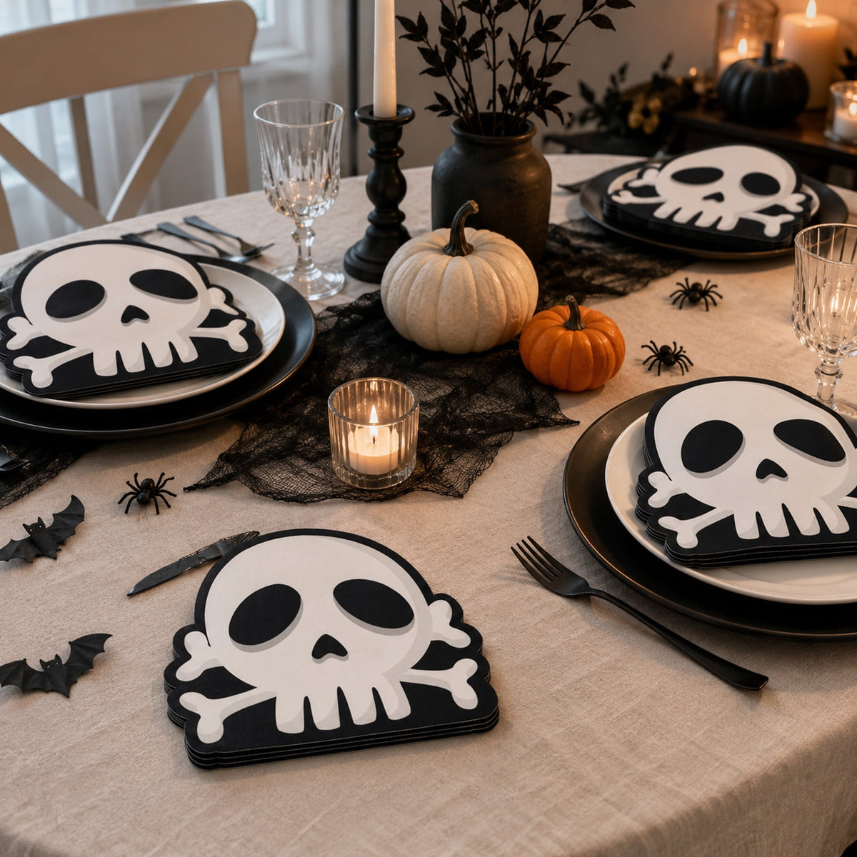 LEFXSMR Halloween Napkins Disposable Party Supplies Paper Napkins for Holiday Dinner and Party