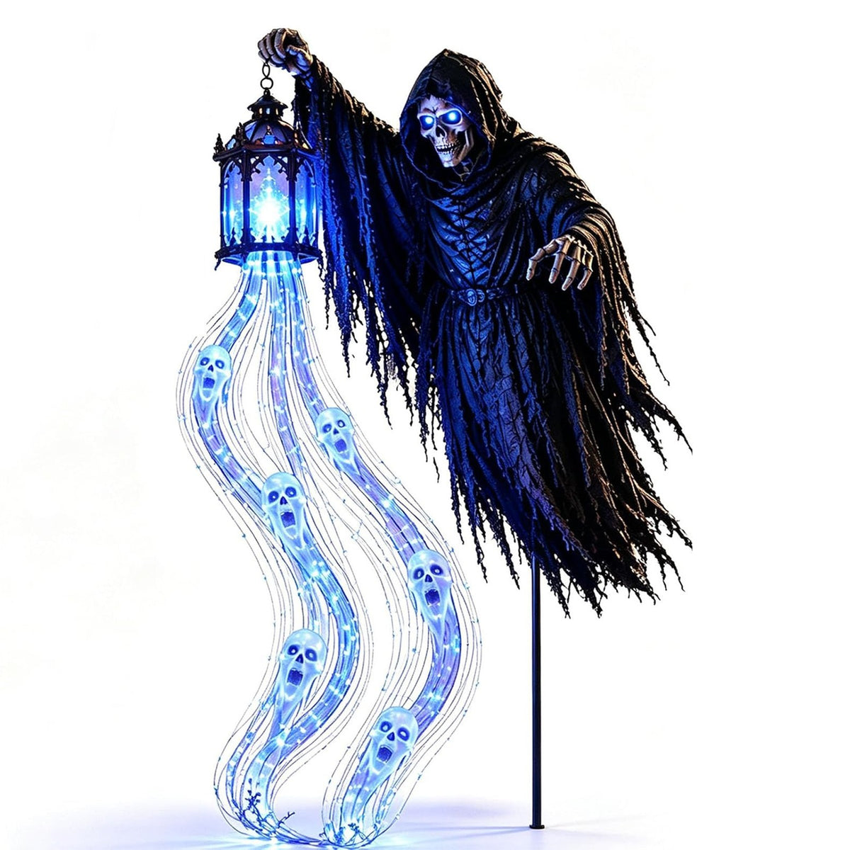 Halloween Grim Reaper Animated Solar Garden Light