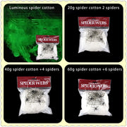 Darzheoy Spider Webs Halloween Decorations, Super Stretch Cobwebs for Halloween Indoor and Outdoor Party Supplies Halloween Decoration Venue Layout