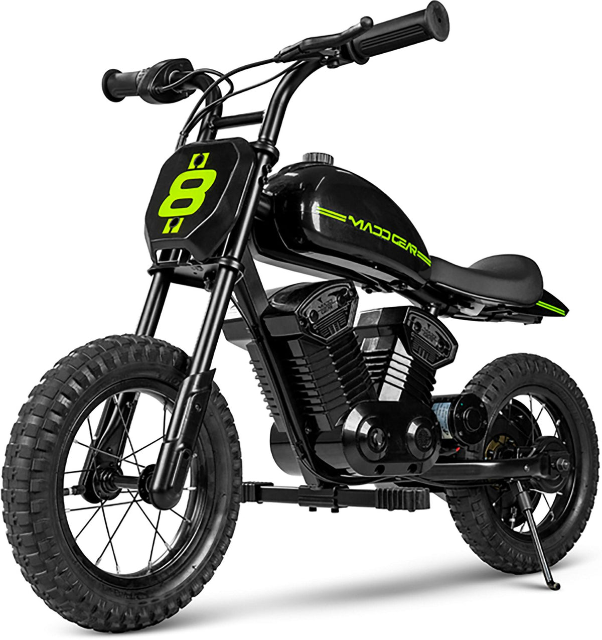 24V Kids Electric Dirt Bike 12 in Knobby Tires Ages 5+