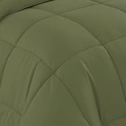 7 Piece Comforter Set Bag Solid Color All Season Soft Down Alternative Blanket & Luxurious Microfiber Bed Sheets, Sage, Queen (Pack of 4)