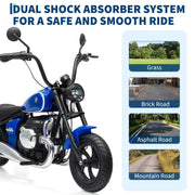 24V Kids Electric Dirt Bike with Training-Wheel Ready Frame Ages 5+