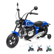 24V Kids Electric Dirt Bike with Training-Wheel Ready Frame Ages 5+