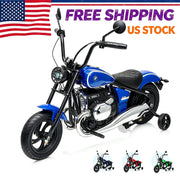 24V Kids Electric Dirt Bike with Training-Wheel Ready Frame Ages 5+