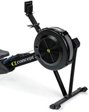 16-Level Dual-Rail Magnetic Rowing Machine, App-Ready Monitor, Wide Seat, Black, 250 lb Capacity