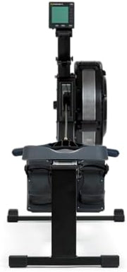16-Level Dual-Rail Magnetic Rowing Machine, Advanced LCD Monitor, Wide Seat, Gray, 300 lb Capacity