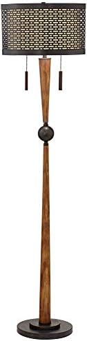 Hunter 64" Tall Rustic Modern Floor Lamp Living Room