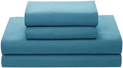 7 Piece Comforter Set Bag Solid Color All Season Soft Down Alternative Blanket & Luxurious Microfiber Bed Sheets, Marino, Queen (Pack of 4, 28 Count Total)