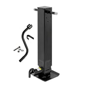 1400950376 Weld On Trailer Jack, 12,000 lbs. Capacity, Sidewind Crank, No Mount Square Jack Tube, 12-1/2 Inch Travel