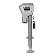 82022 Super Brute Electric Trailer Tongue Jack, 5000 lb Capacity, 18 Inch Travel, with Remote and 3 LED Lights, Bright Silver