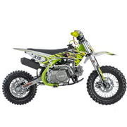 X15 110cc Dirt Bike, 4-Stroke Gas Pit Bike with Semi-Automatic Transmission, Kick Start, 12"/10" Wheels, Zongshen Engine
