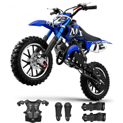 50cc Dirt Bike Gas Powered 2 Stroke Powerful Off Road Gas Bike for Kids