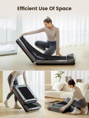 Foldable Walking Pad Treadmill, Walk and Jog, Under Desk