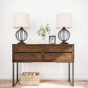 Modern Table Lamps, Black, Set of 2, 13” x 26”