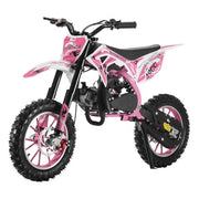 50cc Gas Dirt Bike for Kids 8-14, 2-Stroke Pit Bike - Up to 35 MPH