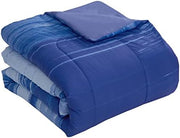 7 Piece Comforter Set Bag Solid Color All Season Soft Down Alternative Blanket & Luxurious Microfiber Bed Sheets, Siena, Twin (Pack of 4, 28 Count Total)