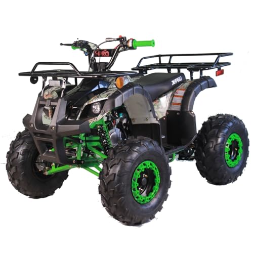 125cc ATV 4 Wheels Wheelers Quad 125 ATV Quads with LED Lights, Big 19'' Tires (Tree Camo)
