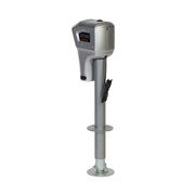 82022 Super Brute Electric Trailer Tongue Jack, 5000 lb Capacity, 18 Inch Travel, with Remote and 3 LED Lights, Bright Silver