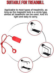Magnetic Safety Switch Universal Treadmill Magnetic Lock Emergency Stop Treadmill Accessories Suitable for Most Treadmills