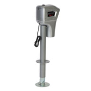 82022 Super Brute Electric Trailer Tongue Jack, 5000 lb Capacity, 18 Inch Travel, with Remote and 3 LED Lights, Bright Silver