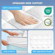 Layer Memory Foam Mattress Topper, Queen Mattress Pad, 4 Inch