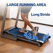 Home Treadmill 400+LB Capacity, 4.0HP Heavy Duty Treadmill Foldable
