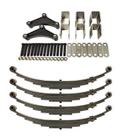 7000lb Tandem Trailer Axle Suspension Kit | Leaf Springs & Hanger Kit